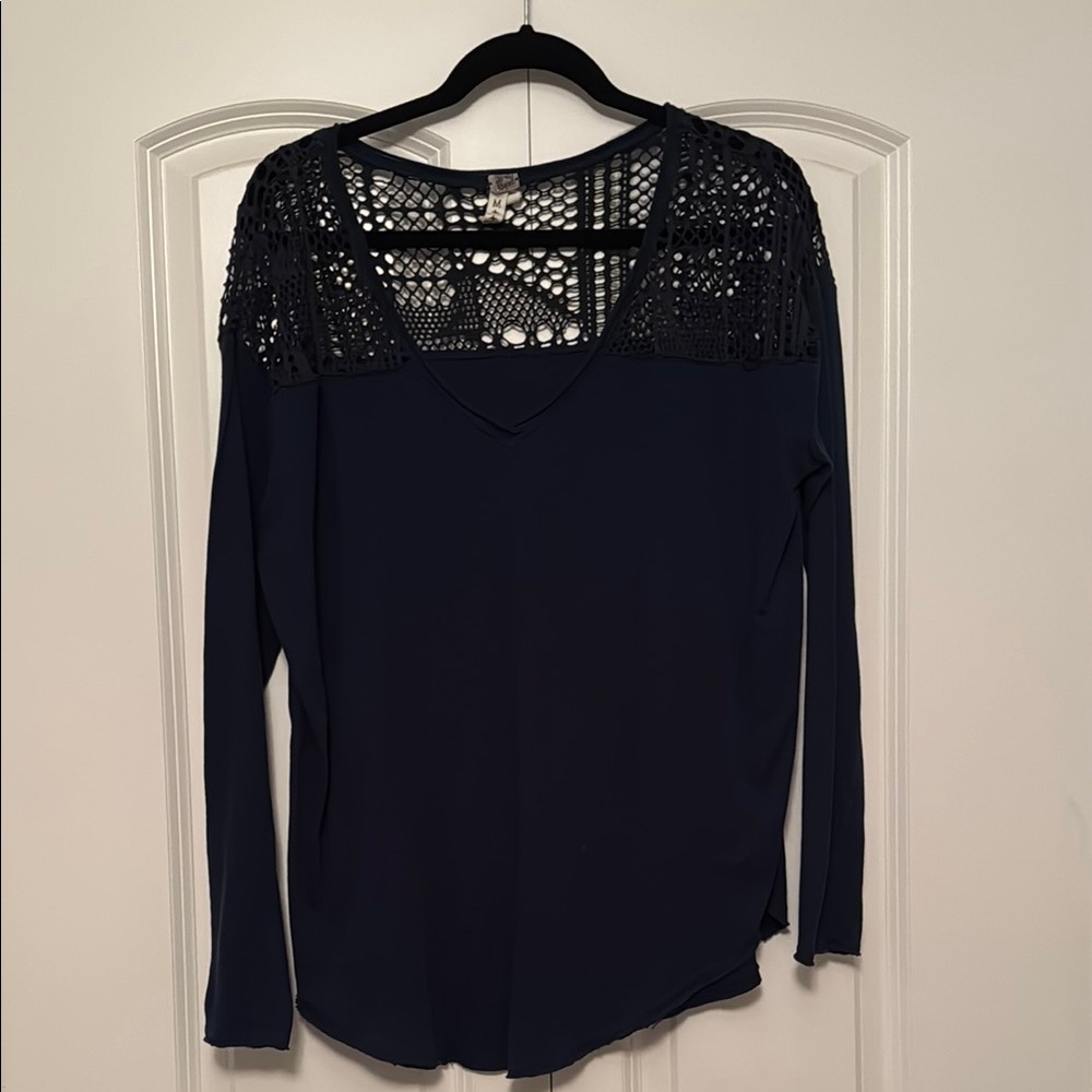We The Free Long Sleeve Women’s Crochet Top
